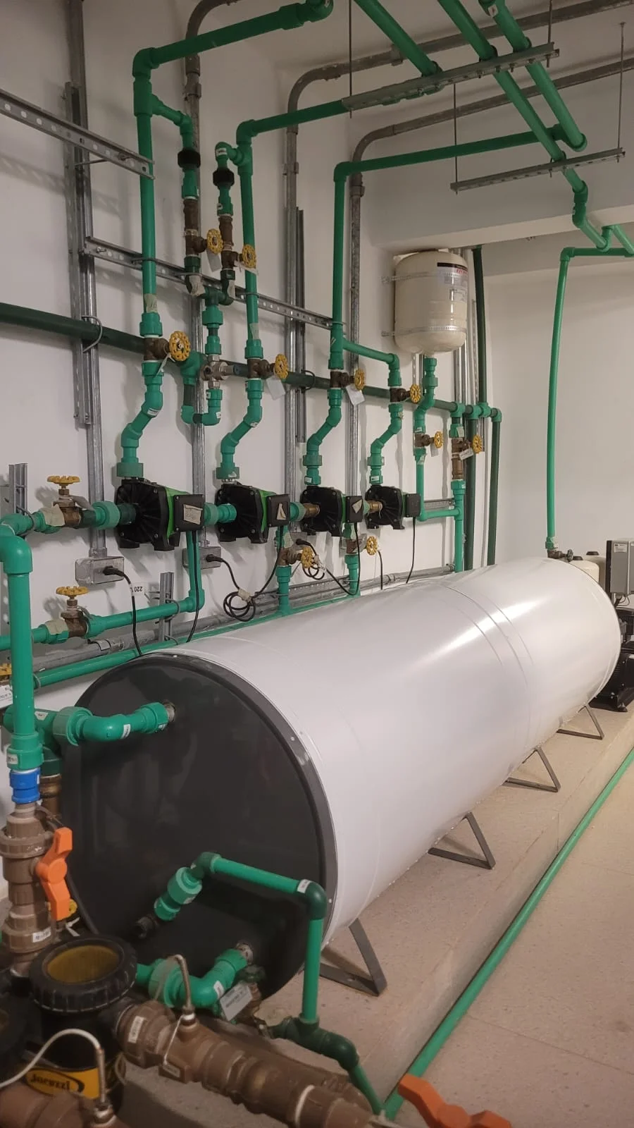 Sistema de aquecimento e bombas