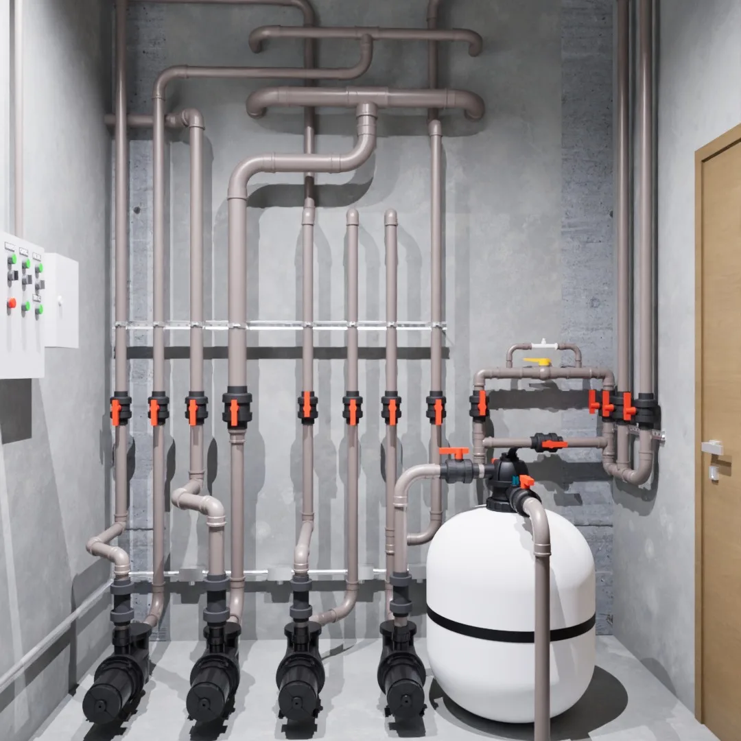 Casa de máquinas de piscina alto padrão